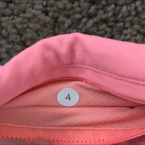 Lululemon cropped leggings orange Neon size 6 - Picture 6 of 8